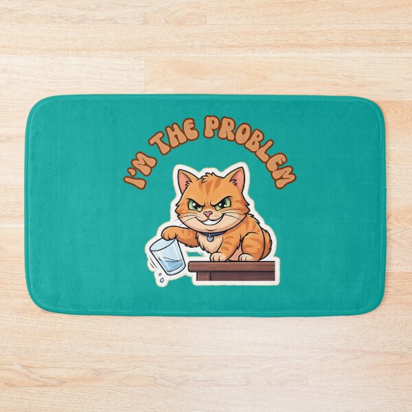 Item preview, I'm The Problem Funny Naughty Cat designed and sold by ZeroContextArt.