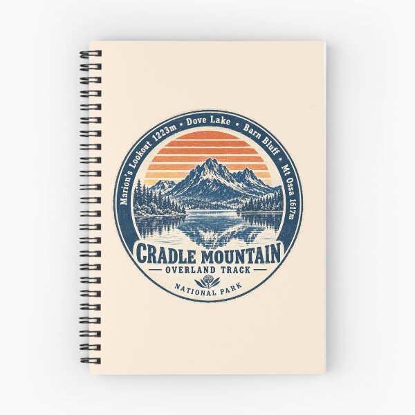 Item preview, Cradle Mountain Overland Track Tasmania Hiking Badge designed and sold by Yellowriversss.
