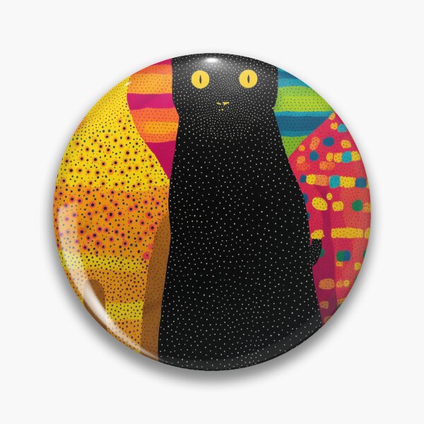 Item preview, Inspired by Yayoi Kusama Colorful Cats Poster, Tokyo Museum Modern Art Print, Polka Dot Cats Wall Decor designed and sold by MorningJoco.