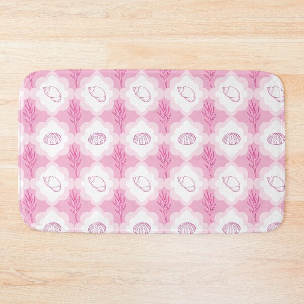 Item preview, Shell collection pattern in pink designed and sold by Quiet Waters Design.
