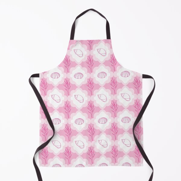 Item preview, Shell collection pattern in pink designed and sold by Quiet Waters Design.