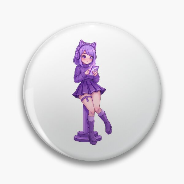 Artikelvorschau, Pastellfarbenes Gothic-Anime-Gamer-Girl mit lila Ästhetik, Katze, Kopfhörern und Schloss entworfen und verkauft von justy-cejaime.