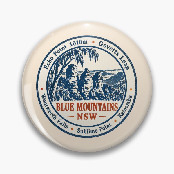 Item preview, Blue Mountains NSW Three Sisters Katoomba Hiking Badge designed and sold by Yellowriversss.