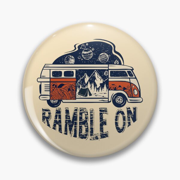 Item preview, Ramble On Vintage Retro Camper Van Road Trip Wanderlust designed and sold by bethgarciai.