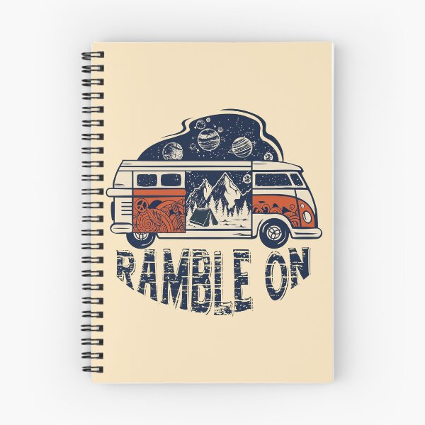 Item preview, Ramble On Vintage Retro Camper Van Road Trip Wanderlust designed and sold by bethgarciai.