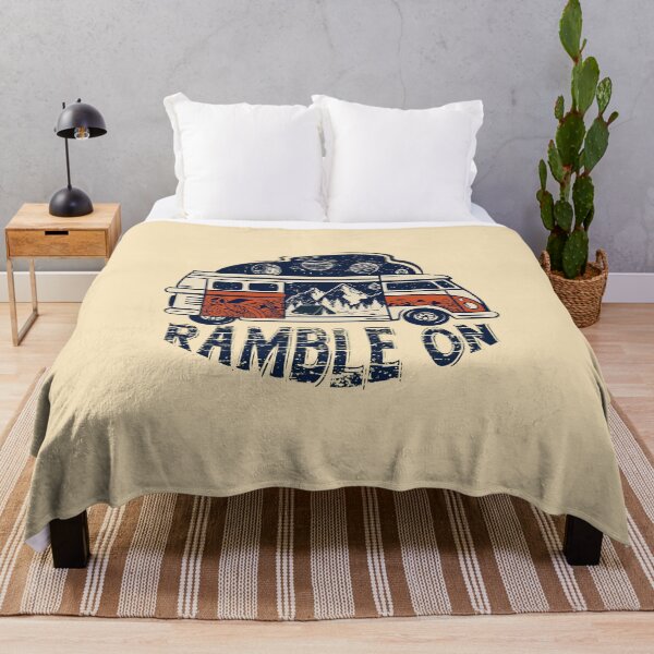 Item preview, Ramble On Vintage Retro Camper Van Road Trip Wanderlust designed and sold by bethgarciai.
