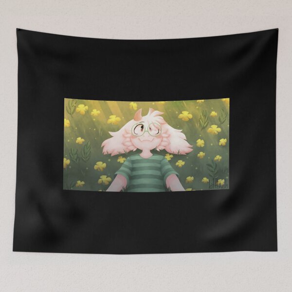 Item preview, Cheerful Cartoon Character in a Field of Flowers designed and sold by TomatiLove.
