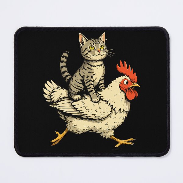 Item preview, Funny Cat Riding A Chicken - Hold On We're Getting Back designed and sold by fianygerava.
