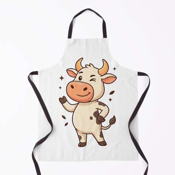 Item preview, Cute Winking Cow Cartoon Kawaii Dairy Calf Farm Animal designed and sold by Rupesh-Art26.