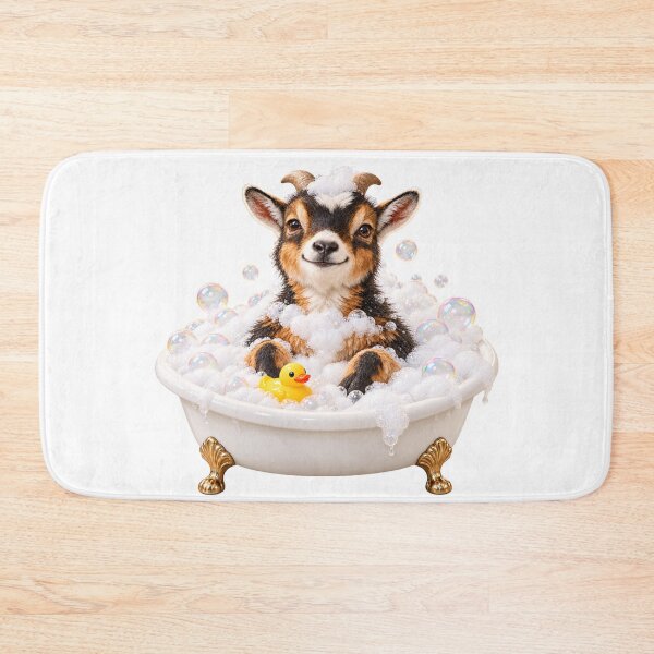 Item preview, Joyful Pygmy Goat Bathtub designed and sold by Sillytoe.
