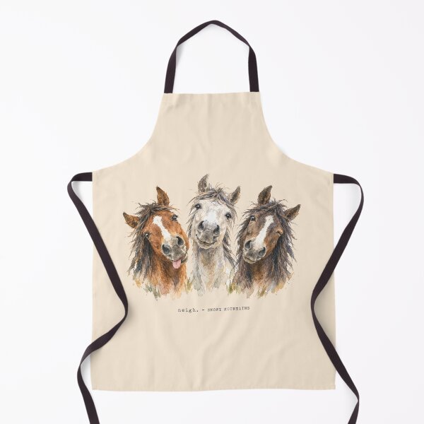 Item preview, Neigh Snowy Mountains Brumby Trio Funny Horse designed and sold by Yellowriversss.