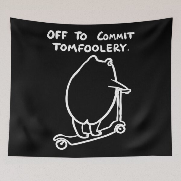 Item preview, Off to Commit Tomfoolery Sticker designed and sold by lockyrollflu.