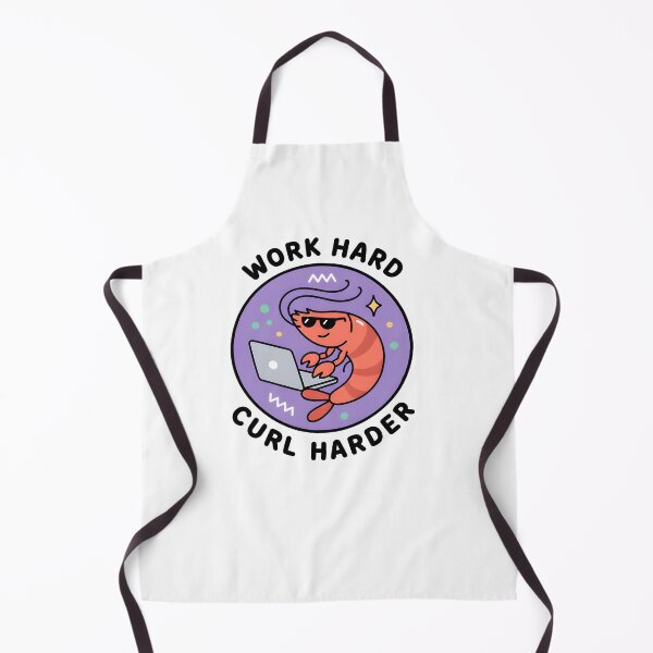 Item preview, Funny Shrimp Work Hard Curl Harder - Office Humor designed and sold by LuloCreative.