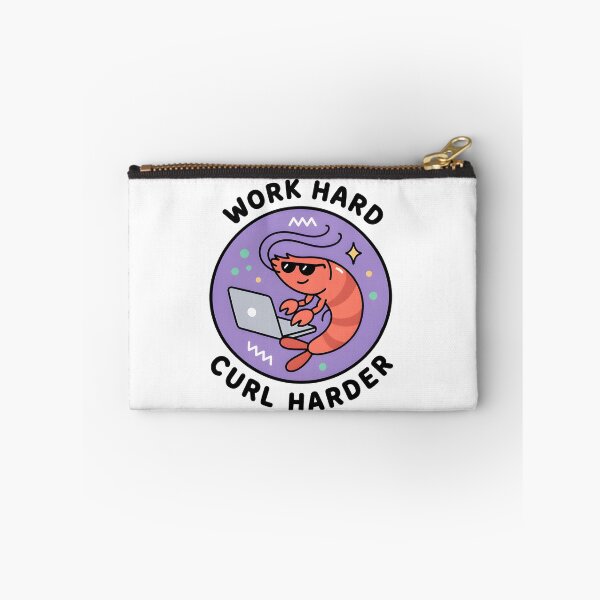 Item preview, Funny Shrimp Work Hard Curl Harder - Office Humor designed and sold by LuloCreative.