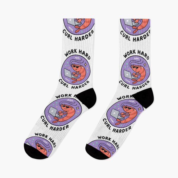 Item preview, Funny Shrimp Work Hard Curl Harder - Office Humor designed and sold by LuloCreative.