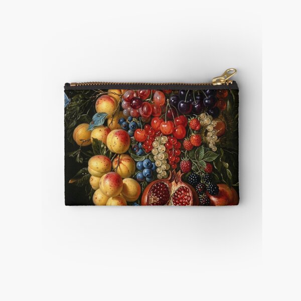 Item preview, Vintage Fruit Garland Oil Painting Still Life - Baroque Art Print designed and sold by PetalsPaws.