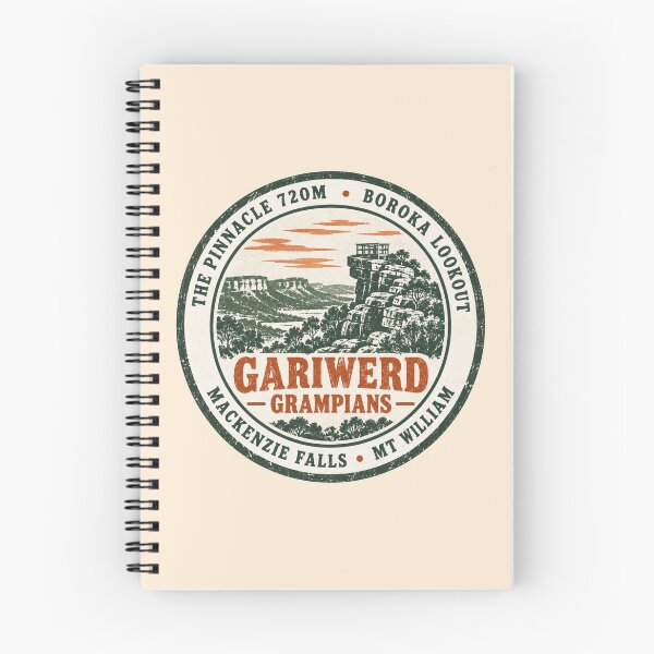 Item preview, Gariwerd Grampians Pinnacle Lookout Vintage National Badge designed and sold by Yellowriversss.