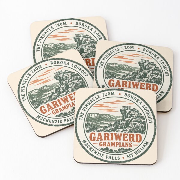 Item preview, Gariwerd Grampians Pinnacle Lookout Vintage National Badge designed and sold by Yellowriversss.
