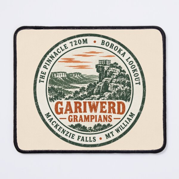 Item preview, Gariwerd Grampians Pinnacle Lookout Vintage National Badge designed and sold by Yellowriversss.