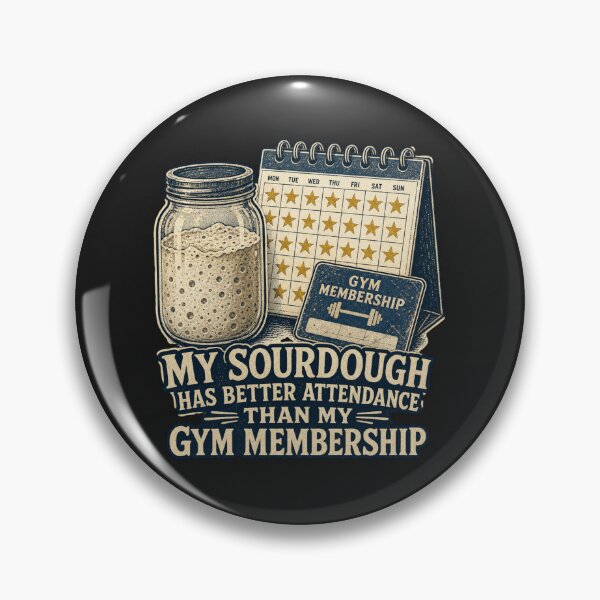Item preview, My Sourdough Has Better Attendance Than My Gym Membership Shirt, Funny Sourdough Baker T-Shirt, Baking Humor Tee, Baker Gift Shirt, Vintage Sourdough Graphic designed and sold by TshirtsLabs.