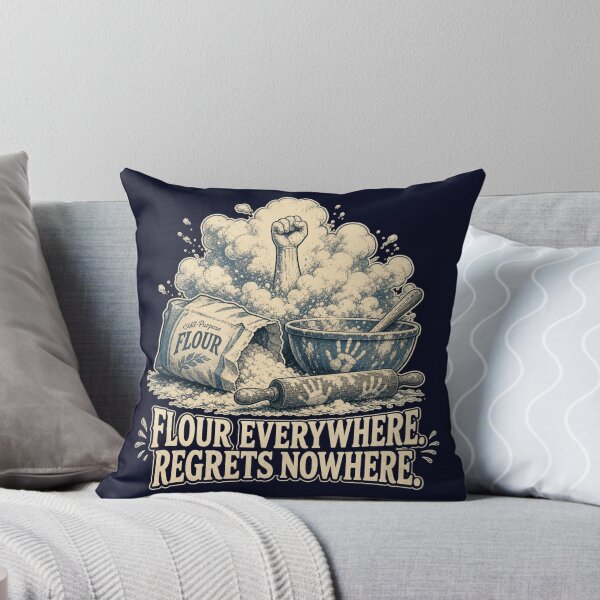 Item preview, Flour Everywhere Regrets Nowhere Shirt, Funny Baker T-Shirt, Messy Baking Humor Tee, Baker Gift Shirt, Vintage Flour Graphic designed and sold by TshirtsLabs.