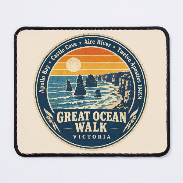 Item preview, Great Ocean Walk Victoria Twelve Apostles Sunset Badge designed and sold by Yellowriversss.