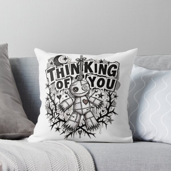 Item preview, Thinking of You – Funny Voodoo Doll Dark Humor Shirt, Gothic Sarcastic Graphic Tee designed and sold by LVSMe.