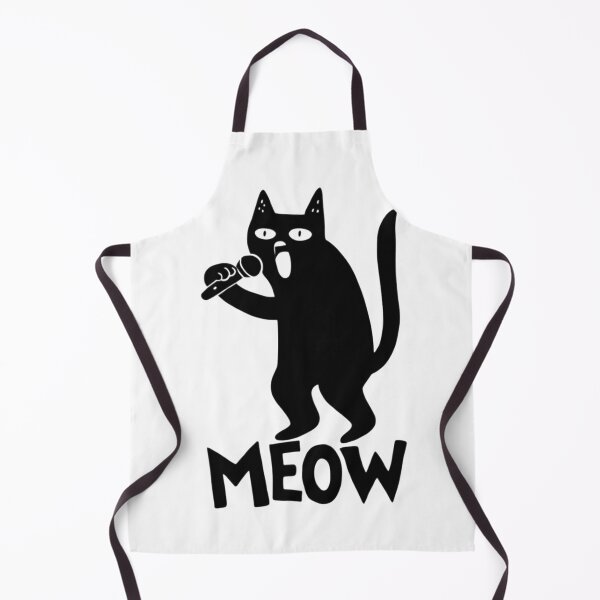 Item preview, Singing Karaoke Black Cat Meow Music Lover Meme designed and sold by Ikochane.
