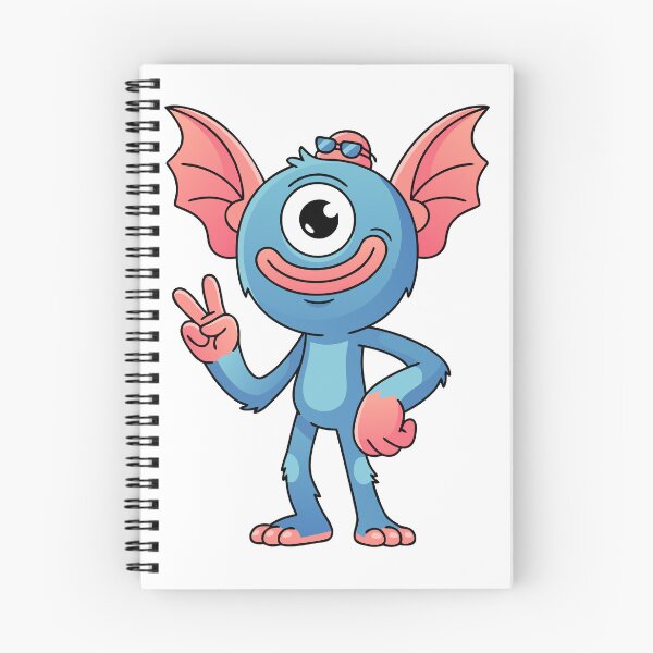 Item preview, Cute Blue Cyclops Monster Funny One Eyed Alien Beast  designed and sold by Rupesh-Art26.