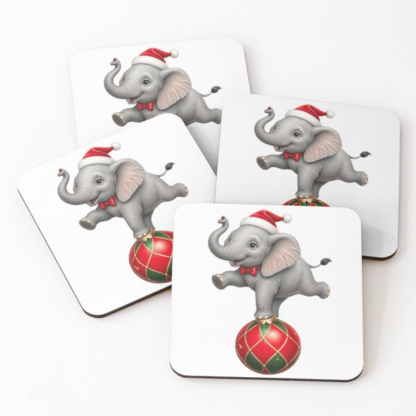 Item preview, Cute Baby Elephant Balancing on Ornament designed and sold by takeng07.
