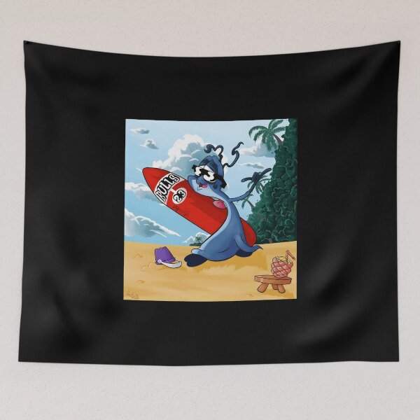 Item preview, Cool Cartoon Character Surfing Fun designed and sold by Catsi-Nook-Art.