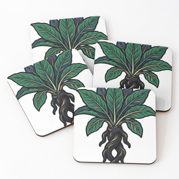 Item preview, Gothic Mandrake Plant - Herbal Apothecary Emblem designed and sold by IllumeInk.