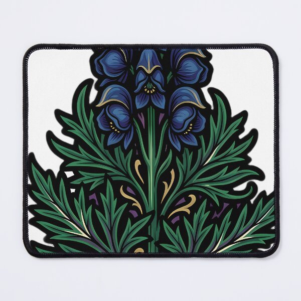 Item preview, Gothic Wolfsbane Stalk - Herbal Apothecary Emblem designed and sold by IllumeInk.