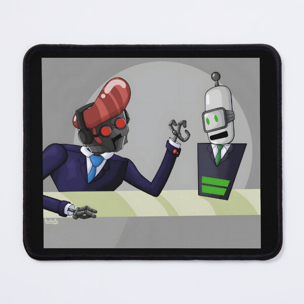 Item preview, Robot Debate in Business Suits designed and sold by Catsi-Nook-Art.