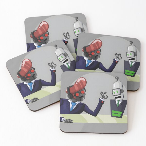 Item preview, Robot Debate in Business Suits designed and sold by Catsi-Nook-Art.