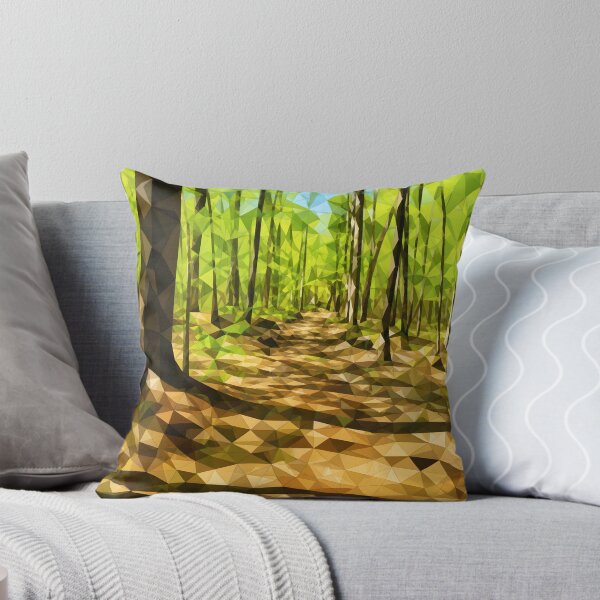 Aperçu de l'œuvre Paysage géométrique des trois pins créée et vendue par Vicky Brago-Mitchell®.