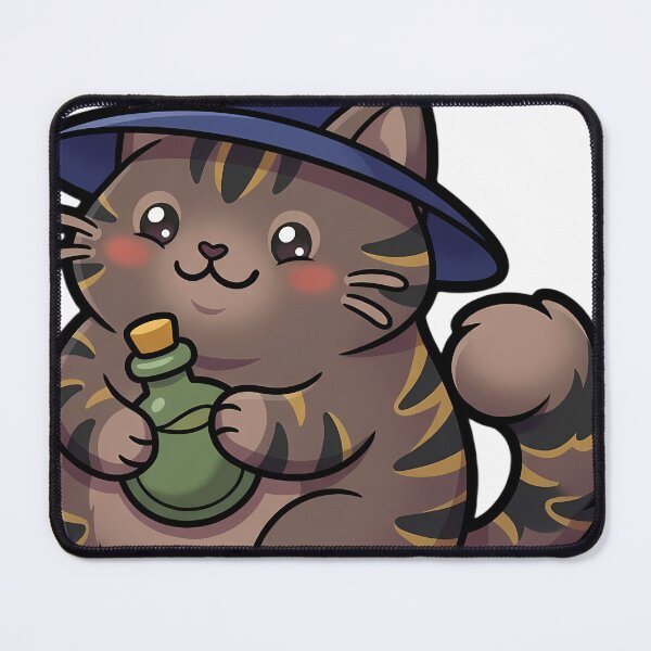 Item preview, Cute Kawaii Brown Tabby Cat in a Blue Pointed Hat designed and sold by pumsquare.