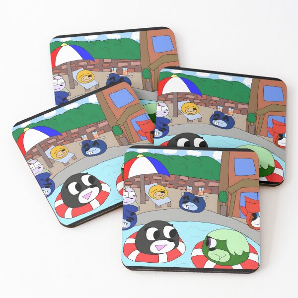 Item preview, Funny Pool Party Characters designed and sold by elijbclaude.