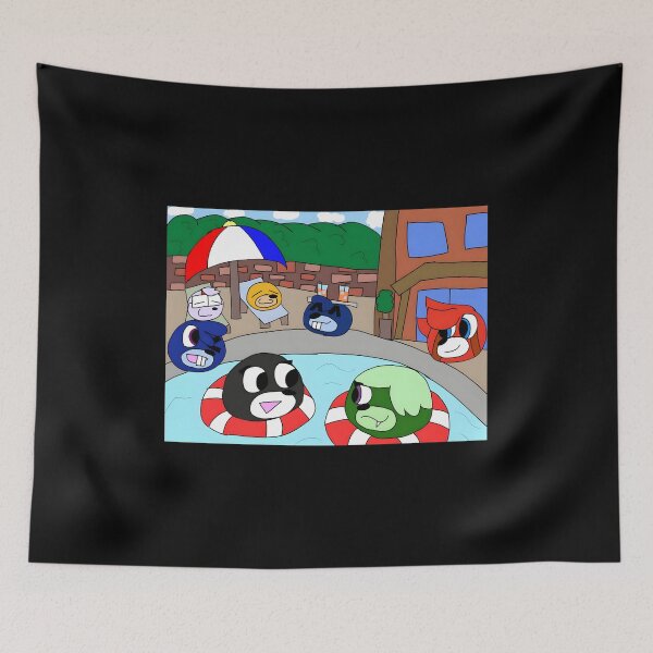 Item preview, Funny Pool Party Characters designed and sold by elijbclaude.