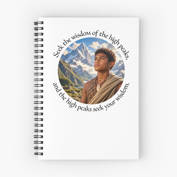 Item preview, Marquesas Wisdom Proverb - Seek the wisdom of the high peaks | Pacific Art designed and sold by ShakaLife.org.