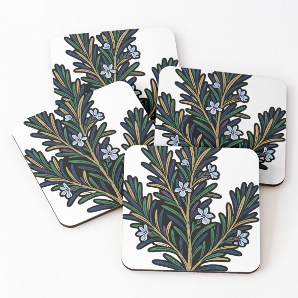 Item preview, Gothic Rosemary Sprig - Herbal Apothecary Emblem designed and sold by IllumeInk.