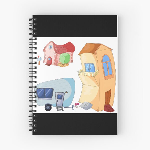 Item preview, Whimsical House and Trailer Illustration designed and sold by Catsi-Nook-Art.