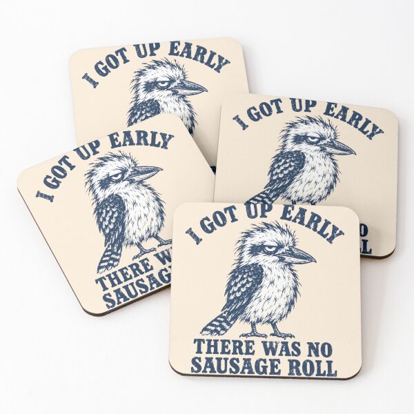 Item preview, I Got Up Early No Sausage Roll Grumpy Kookaburra designed and sold by Yellowriversss.