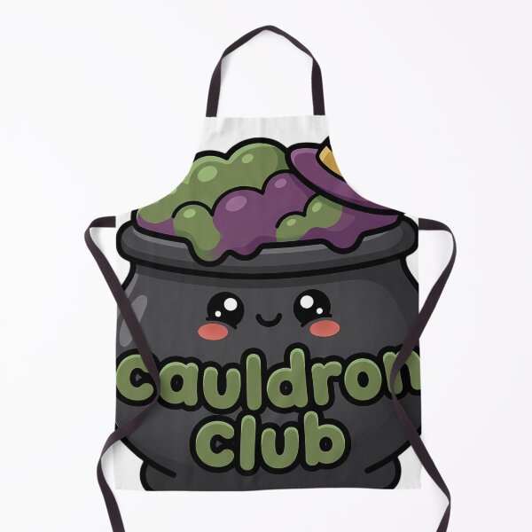 Item preview, Kawaii Bubbling Witch Cauldron with a Happy Face - Cauldron Club designed and sold by pumsquare.