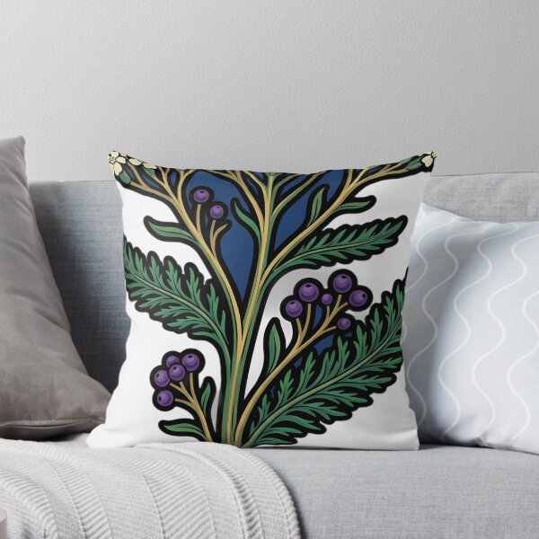Item preview, Gothic Yarrow Stem - Herbal Apothecary Emblem designed and sold by IllumeInk.