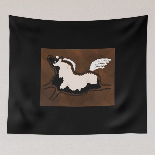 Item preview, Artistic Winged Horse Illustration designed and sold by PeaceTypo.