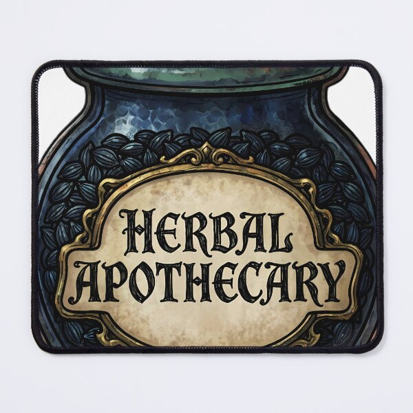Item preview, Gothic Hemlock Seed Jar - Herbal Apothecary Label Emblem designed and sold by IllumeInk.