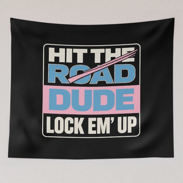 Item preview, Hit the road dude lock em up designed and sold by kawaiibloomshop.