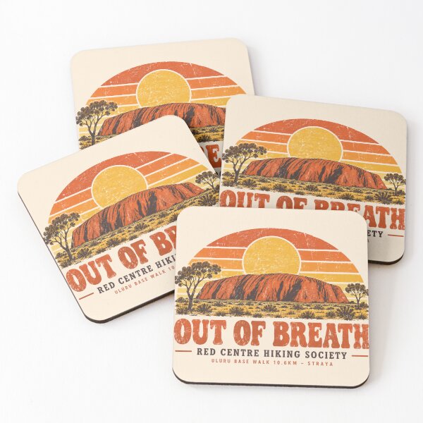 Item preview, Out Of Breath Red Centre Hiking Society Uluru designed and sold by Yellowriversss.