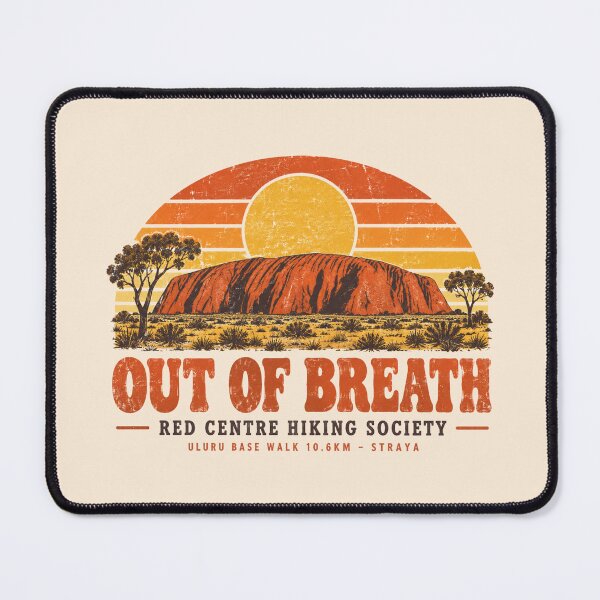 Item preview, Out Of Breath Red Centre Hiking Society Uluru designed and sold by Yellowriversss.